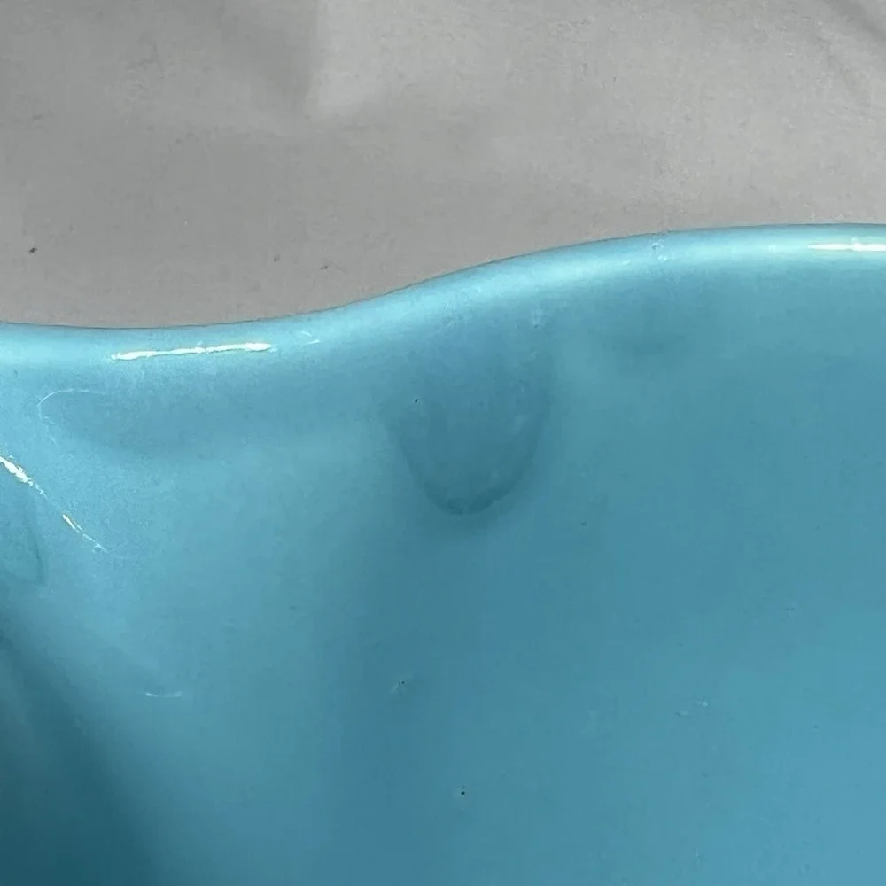 Vintage Fiesta Original Turquoise Ring Handled Creamer Fiestaware Blue Homer - Picture 4 of 7